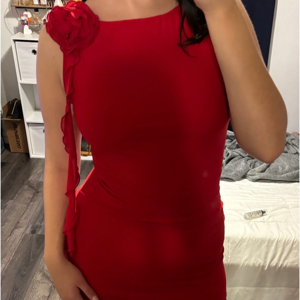 Princesspolly lorello mini dress red